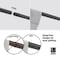 Umbra Umbra Zen Matte Black Curtain Rod 32 in. L X 128 in. L 1017186-038 - alternate 7